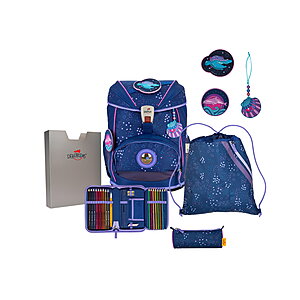 DerDieDas Ergoflex Superlight Deep Ocean 5tlg. Schulranzenset